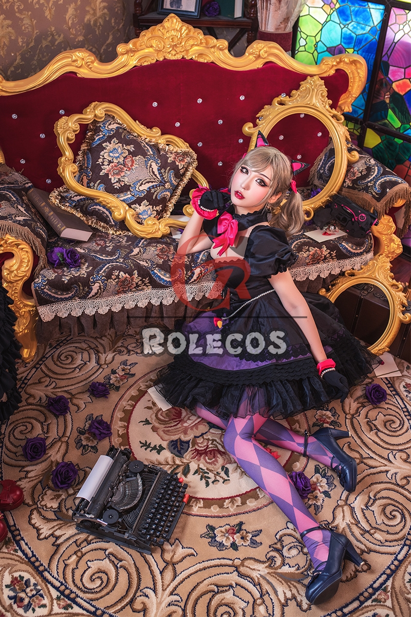 OW Dva Blackcat Dress Video Game Cosplay Costumes