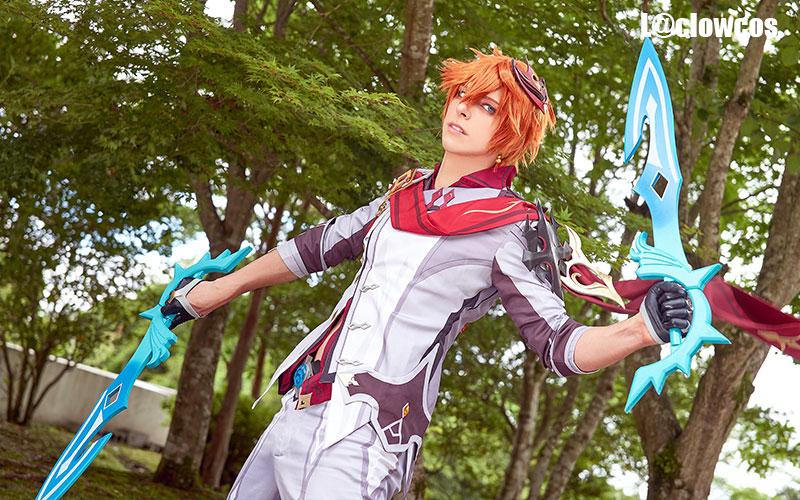 Game Genshin Impact Tartaglia Cosplay Costume
