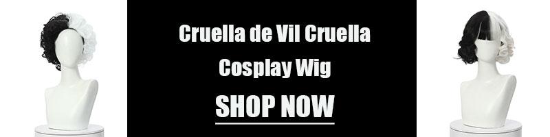 Movie Cruella Cruella de Vil Halloween Cosplay Costume