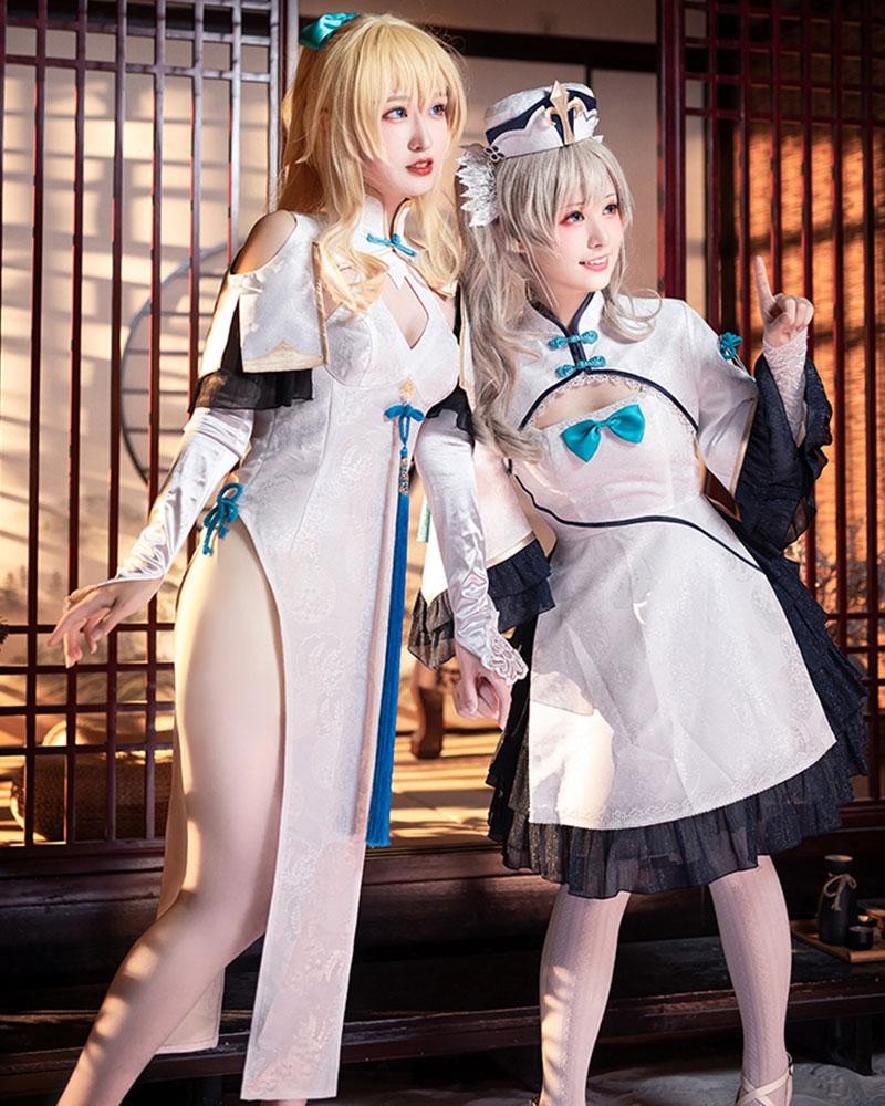 Game Genshin Impact Jean Doujin Cheongsam Cosplay Costume 