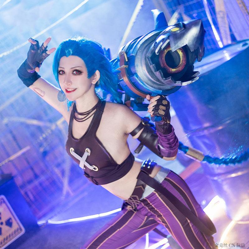 Anime LOL Arcane Jinx The Loose Cannon Cosplay Costume