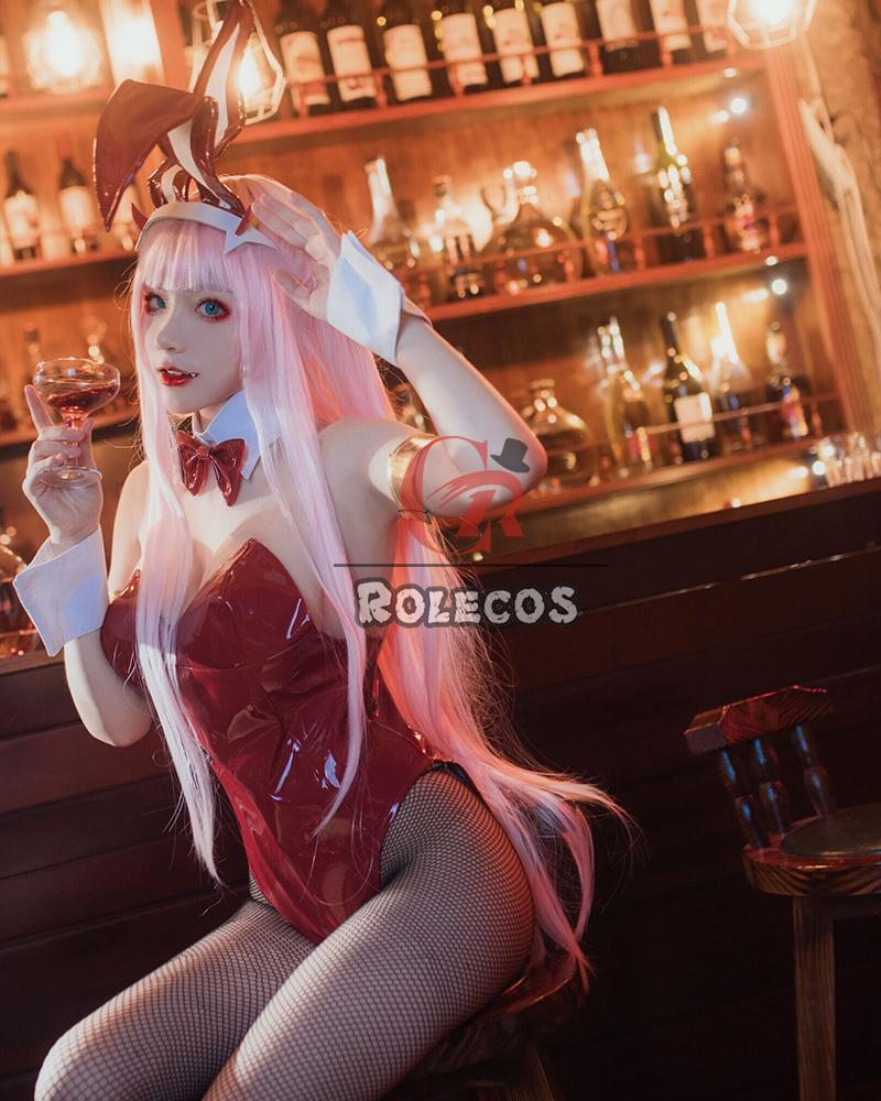 DARLING in the FRANXX Anime Cosplay Costumes 02 Zero Two Bunny Girl Cosplay Costume