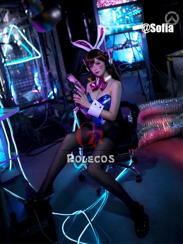 OW Game D.Va Hana Song Bunny girl Cosplay Costume