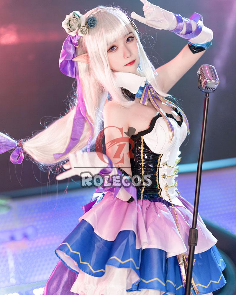 Re:Life in a Different World From Zero Emilia Emiria Anime Cosplay Costumes