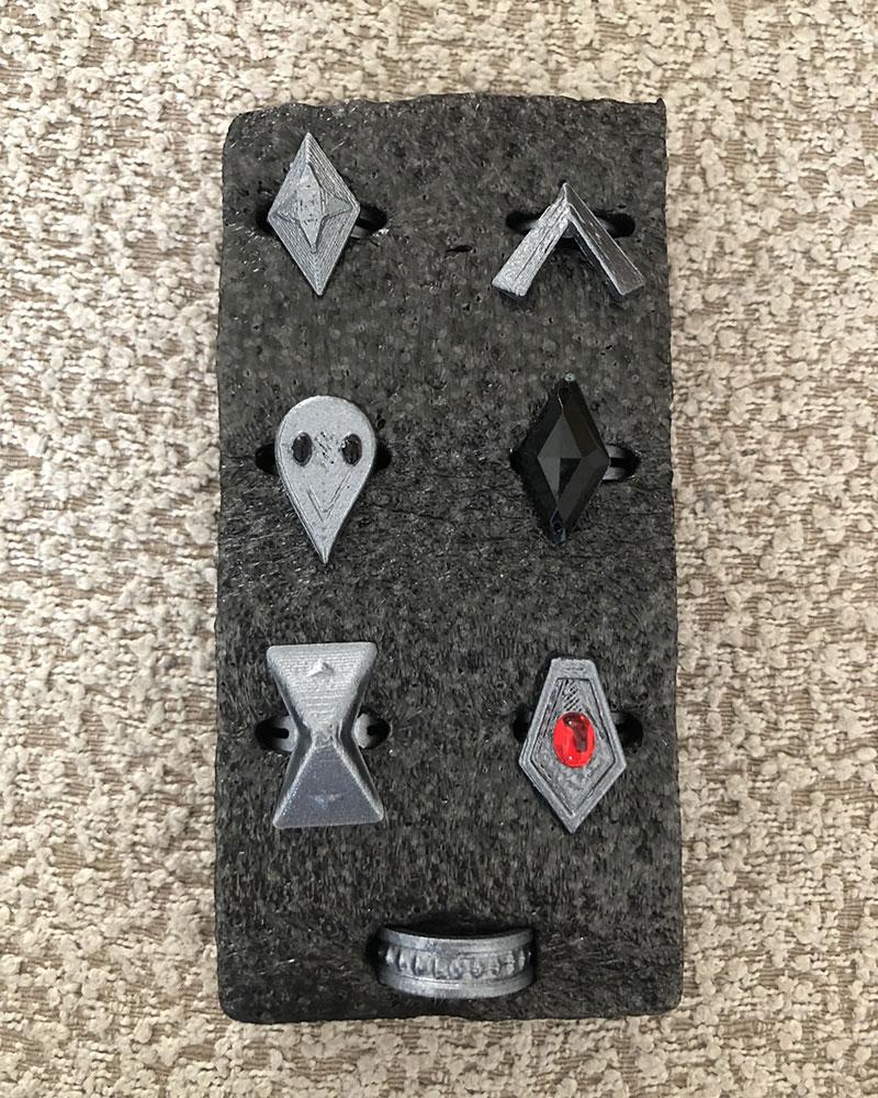 Game Genshin Impact Hutao 7 Rings Cosplay Props